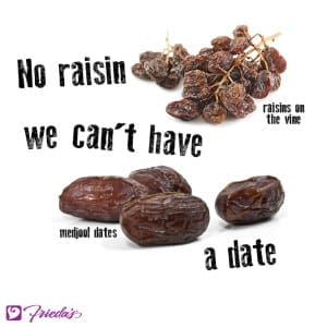 Frieda's Veggie Valentine: No raisin we can't have a date