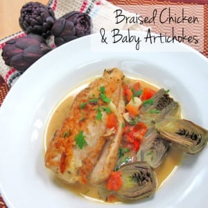 Frieda's Specialty Produce - Braised Chicken and Baby Artichokes