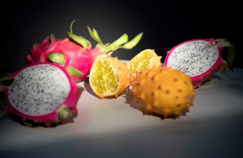 Frieda's Specialty Produce - Dragon Fruit - Kiwano Horned Melon - Photo by Cindy Yamanaka, Orange County Register/SCNG