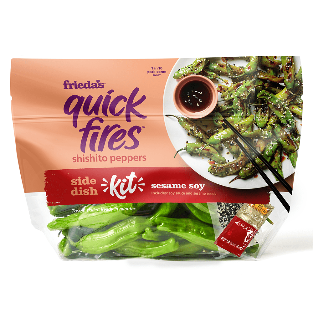 Quick Fires® Shishito Peppers Sesame Soy Side Dish Kit Menu Image